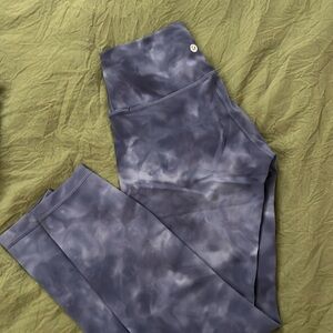 WUNDER TRAIN HIGH-RISE TIGHT 25" - Diamond Dye Shade Naval Blue